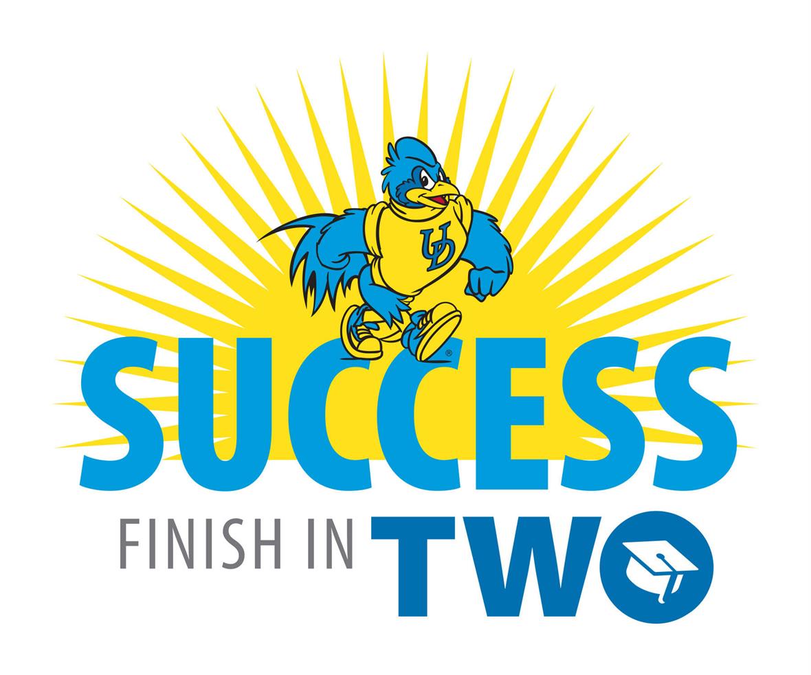 Blue Hen Success Logo - Finish in Two