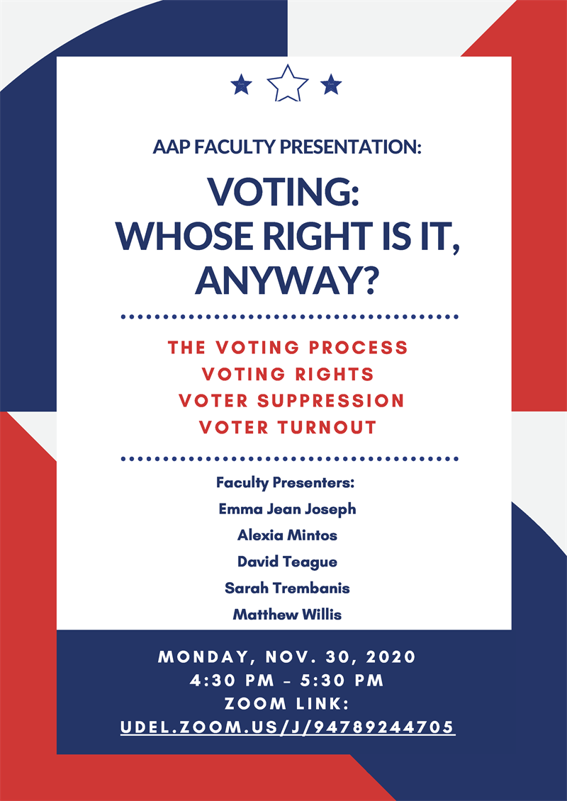 voting rights event flyer